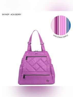 Lug Skyhop Convertible Backpack Acai Berry